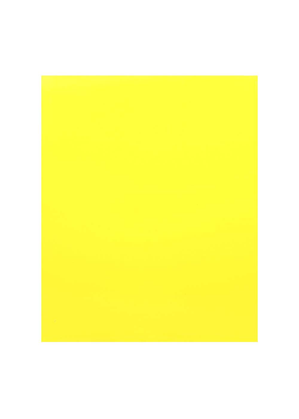 H-E-B Pocket Laminated Folder with Prongs - Yellow; image 1 of 2