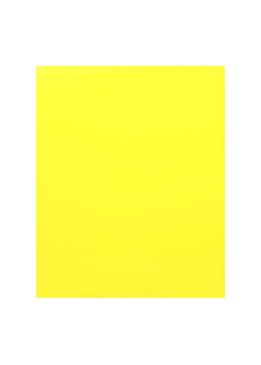 H-E-B Laminated Pocket Folder with Prongs - Yellow; image 1 of 2