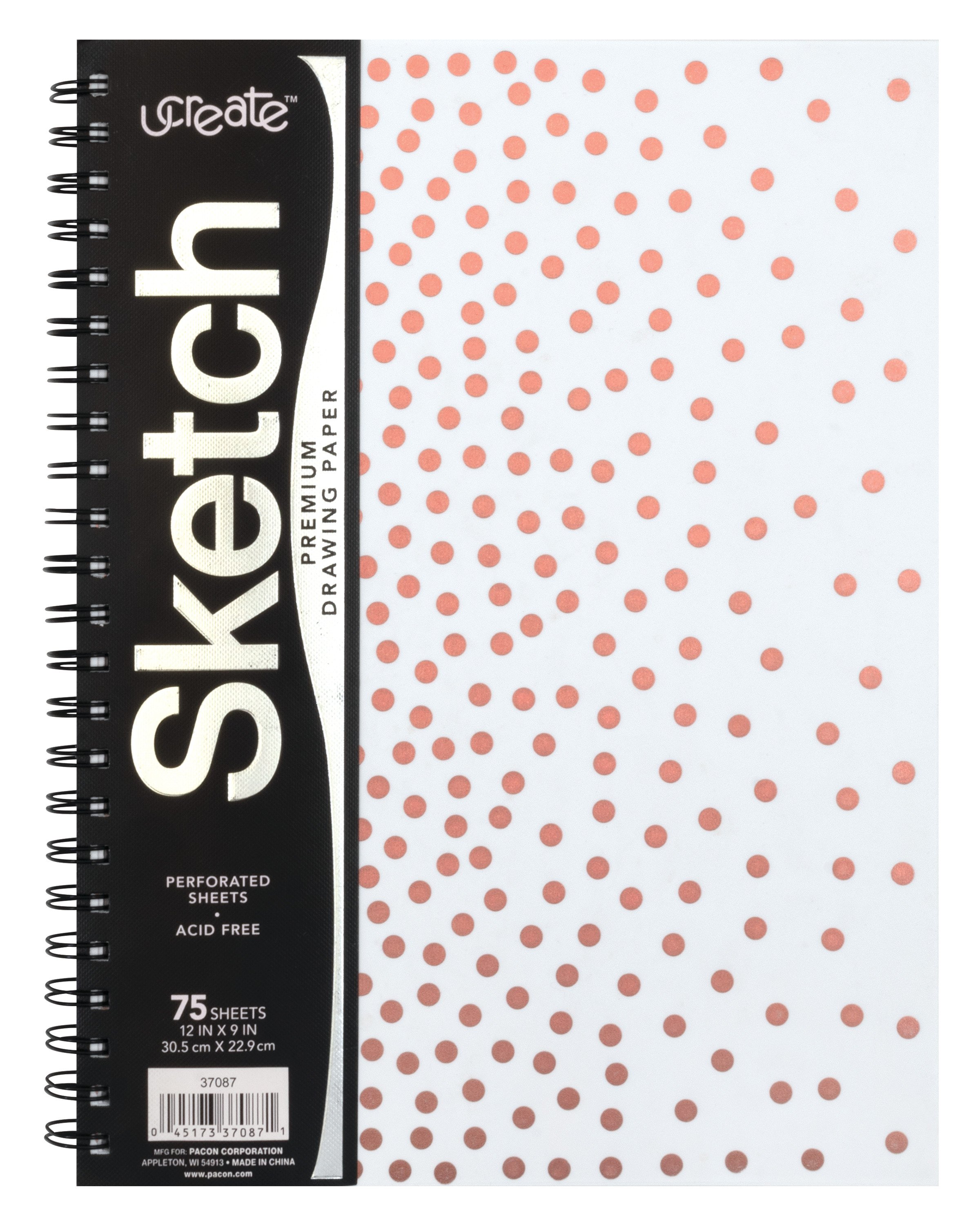 12" x 9" 75 Sheets Brand New UCreate Sketch Premium Drawing Paper 