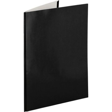 H-E-B Laminated Pocket Folder with Prongs - Black