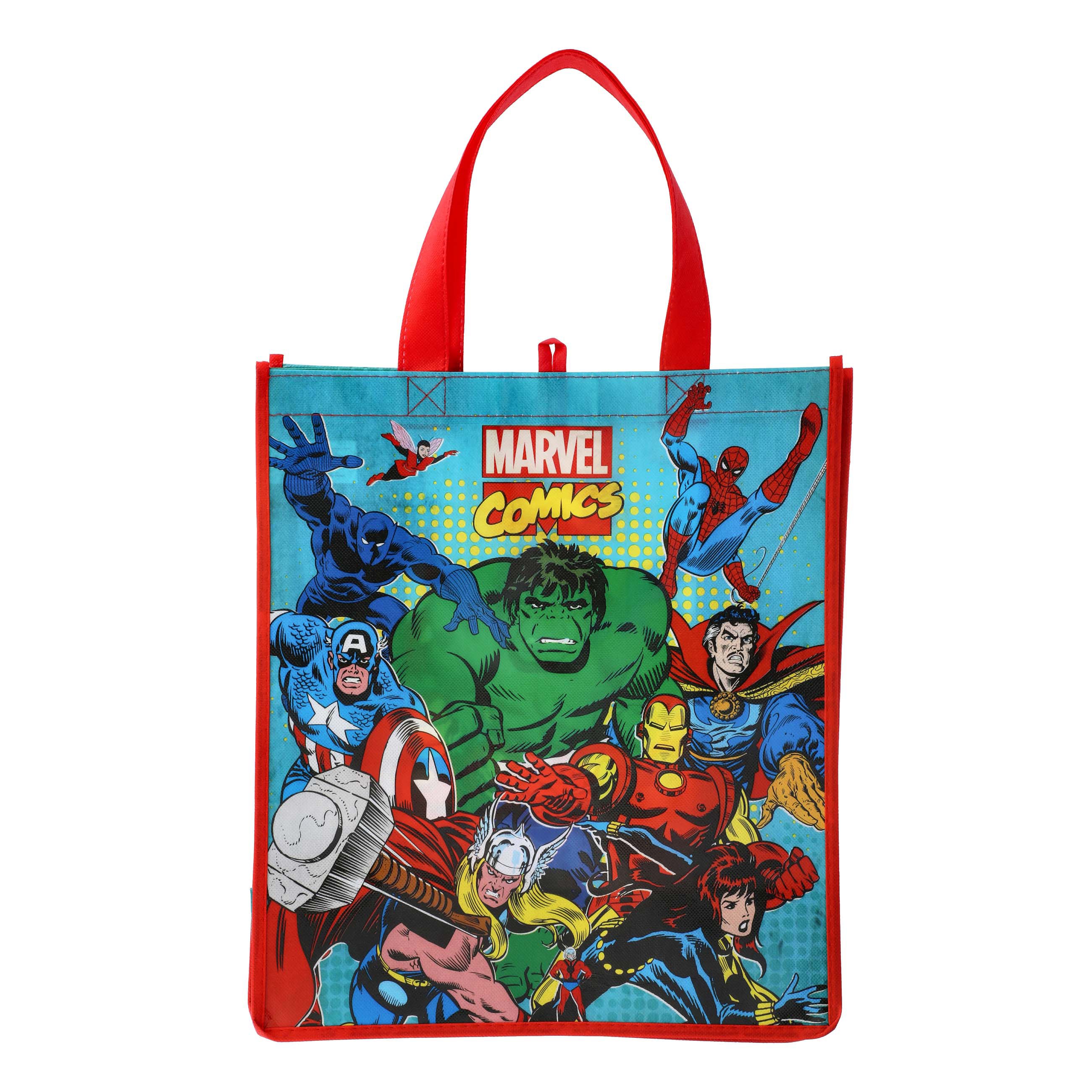 Marvel Comics Vintage Avengers Group Reusable Shopping Bag