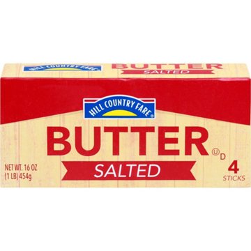 Hill Country Fare Salted Butter Sticks, 4 ct