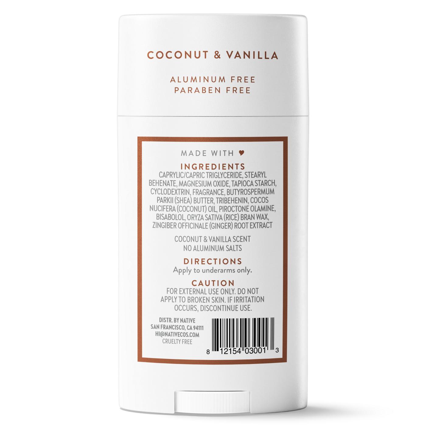 Native Deodorant - Coconut & Vanilla Scent; image 3 of 10