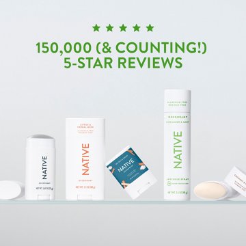 Native Deodorant - Cucumber & Mint Scent, 2.65 oz