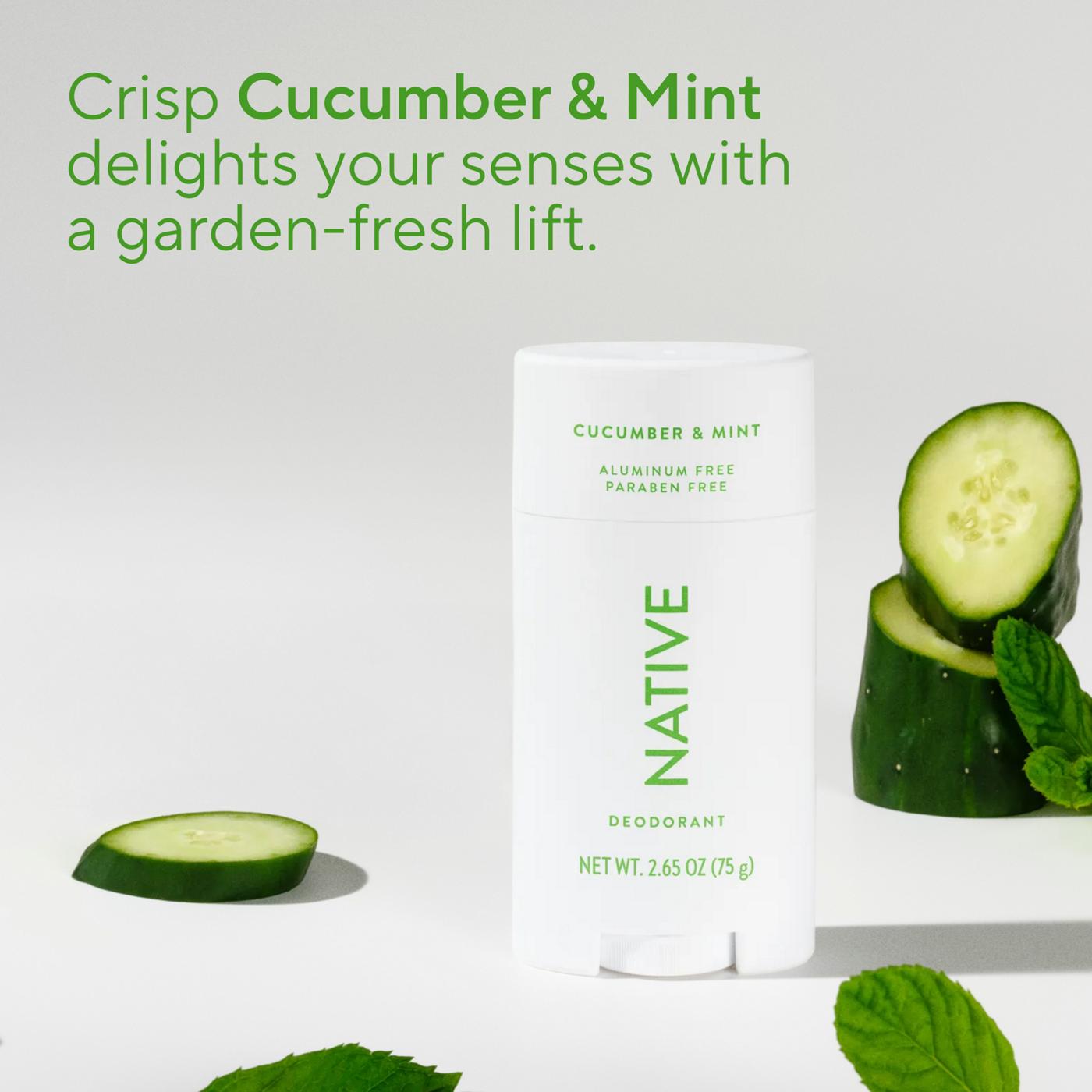 Native Deodorant - Cucumber & Mint Scent; image 6 of 10