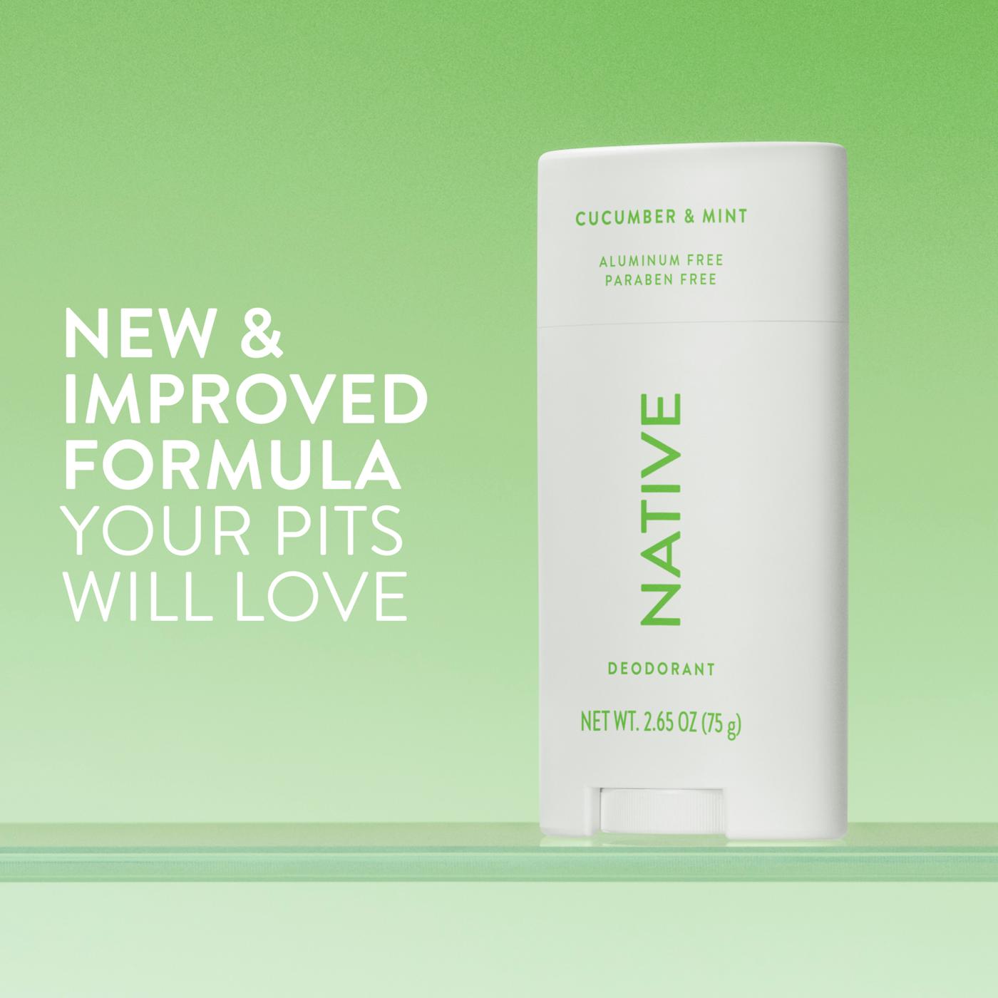 Native Deodorant - Cucumber & Mint Scent; image 9 of 10