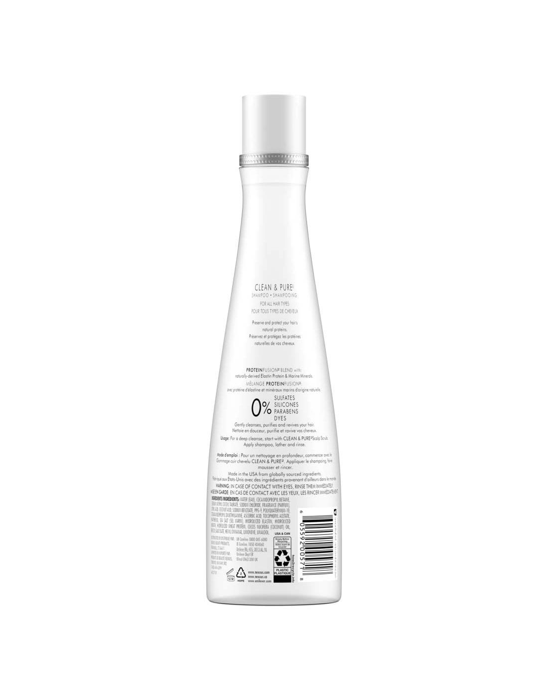 Nexxus Clean & Pure Shampoo; image 2 of 2