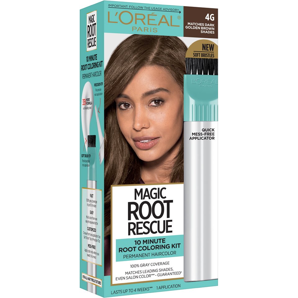 L'Oréal Paris Paris Magic Root Rescue 10 Minute Root Coloring Kit 4G Dark  Brown - Shop Hair Care at H-E-B