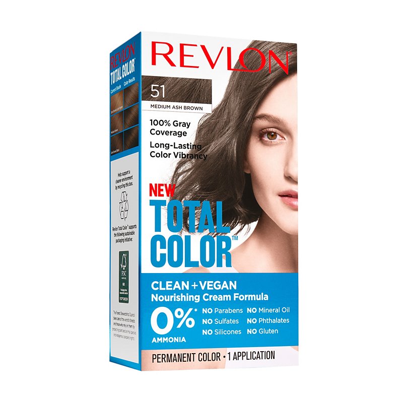 Revlon Total Color Hair Color Medium Ash Brown Shop Hair