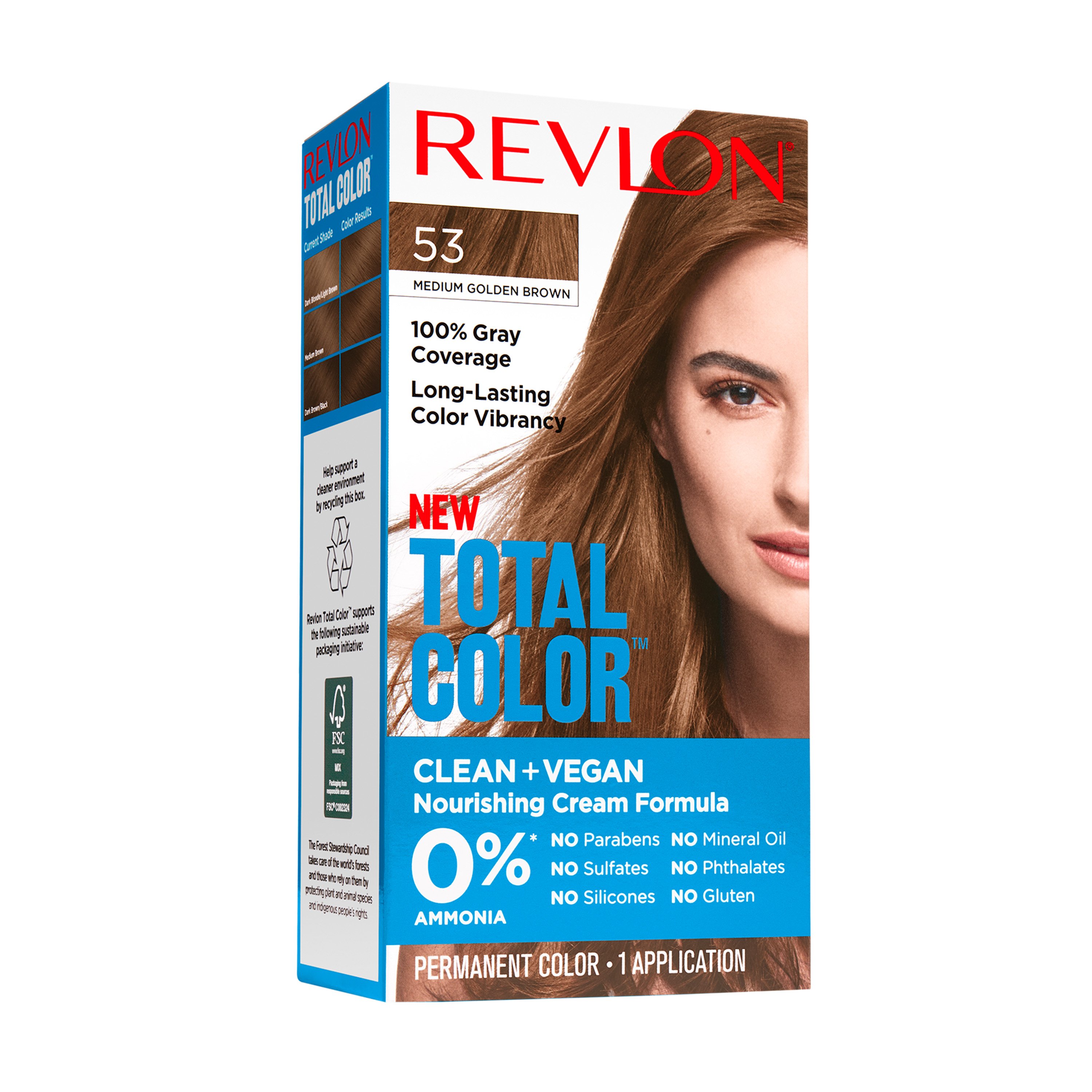 Revlon Total Color Hair Color Medium Golden Brown Shop Hair Color At H E B