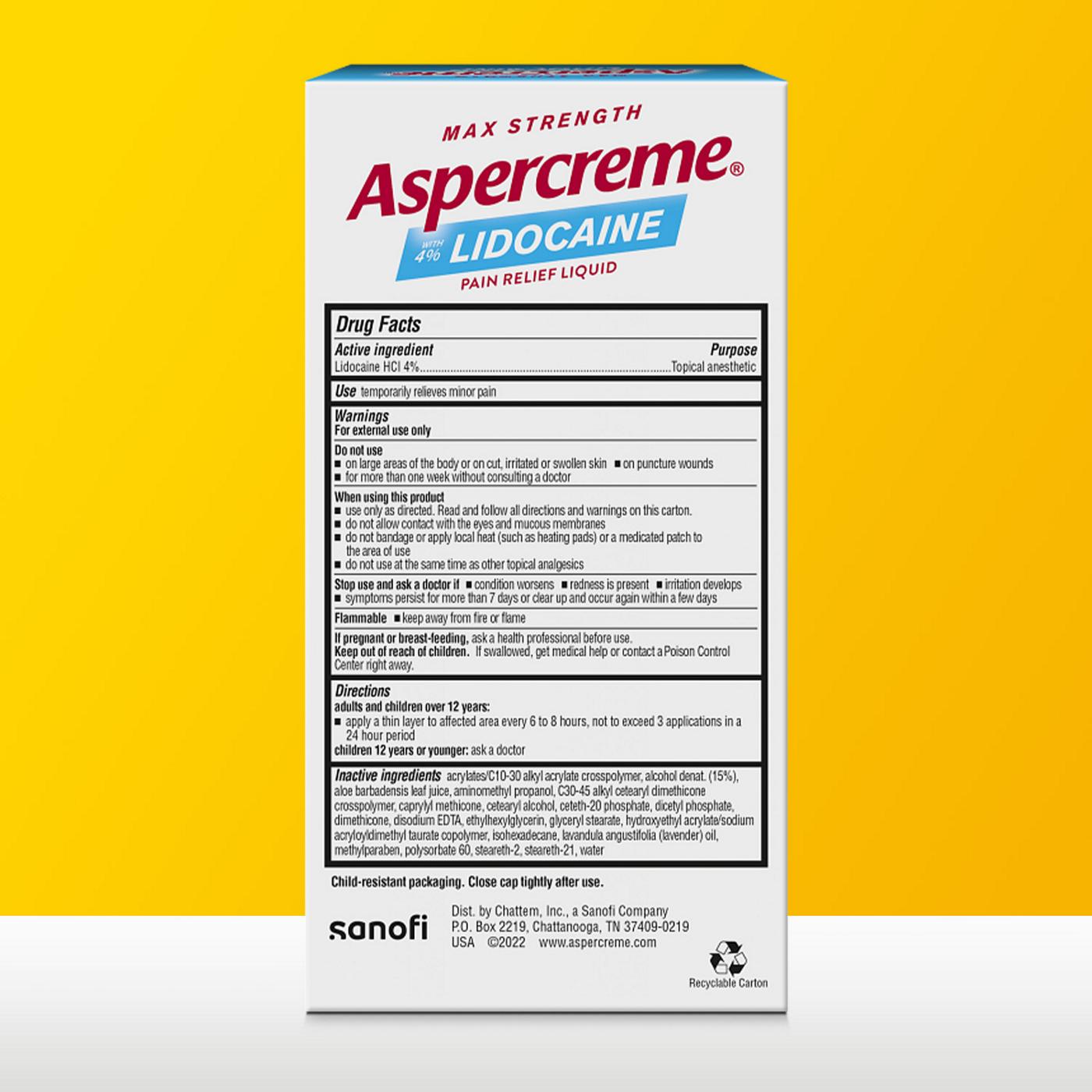 Aspercreme Lidocaine Roll-On, Lavender; image 7 of 7