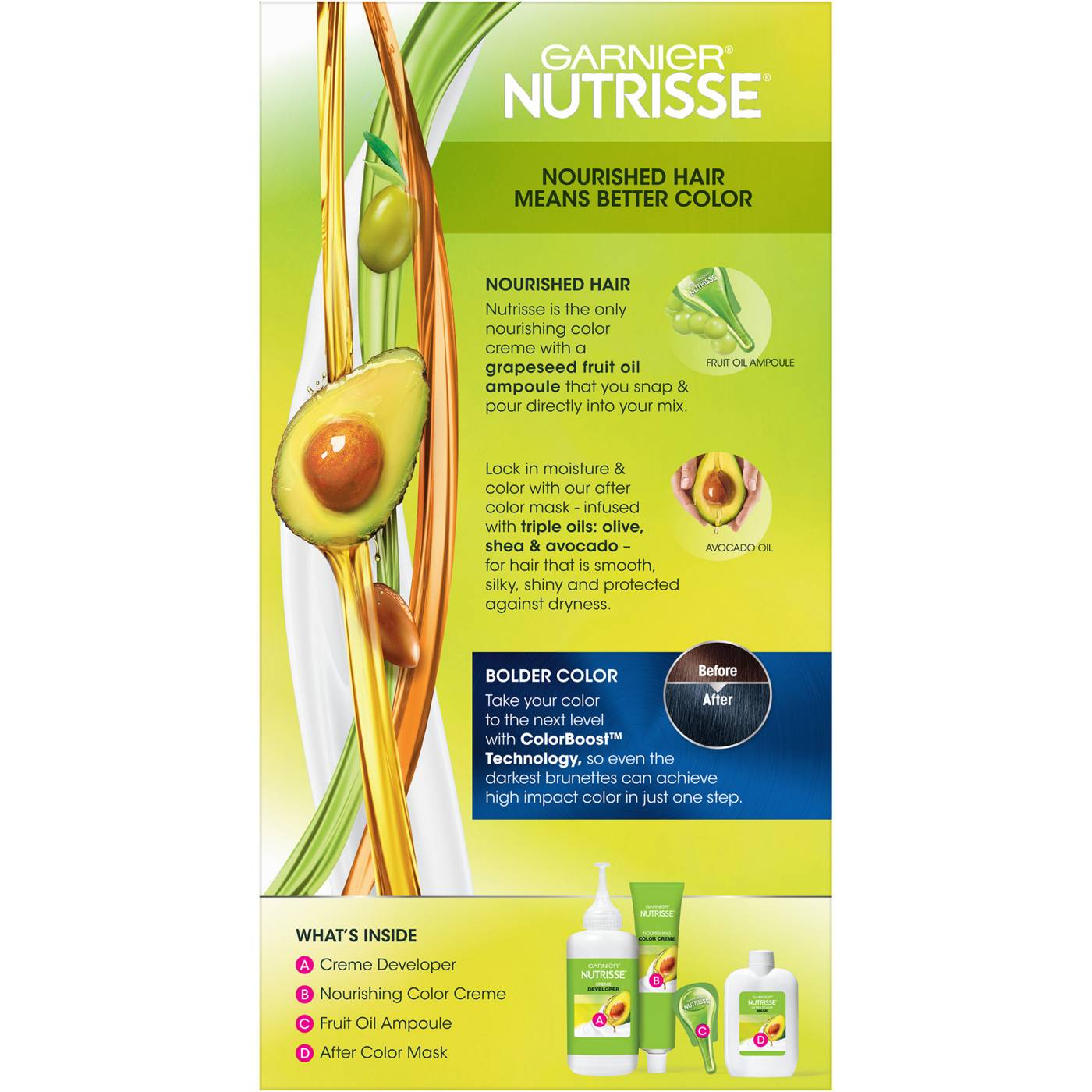 Garnier Nutrisse Ultra Color Nourishing Bold Permanent Hair Color Creme Blue Curaçao IN2; image 3 of 7