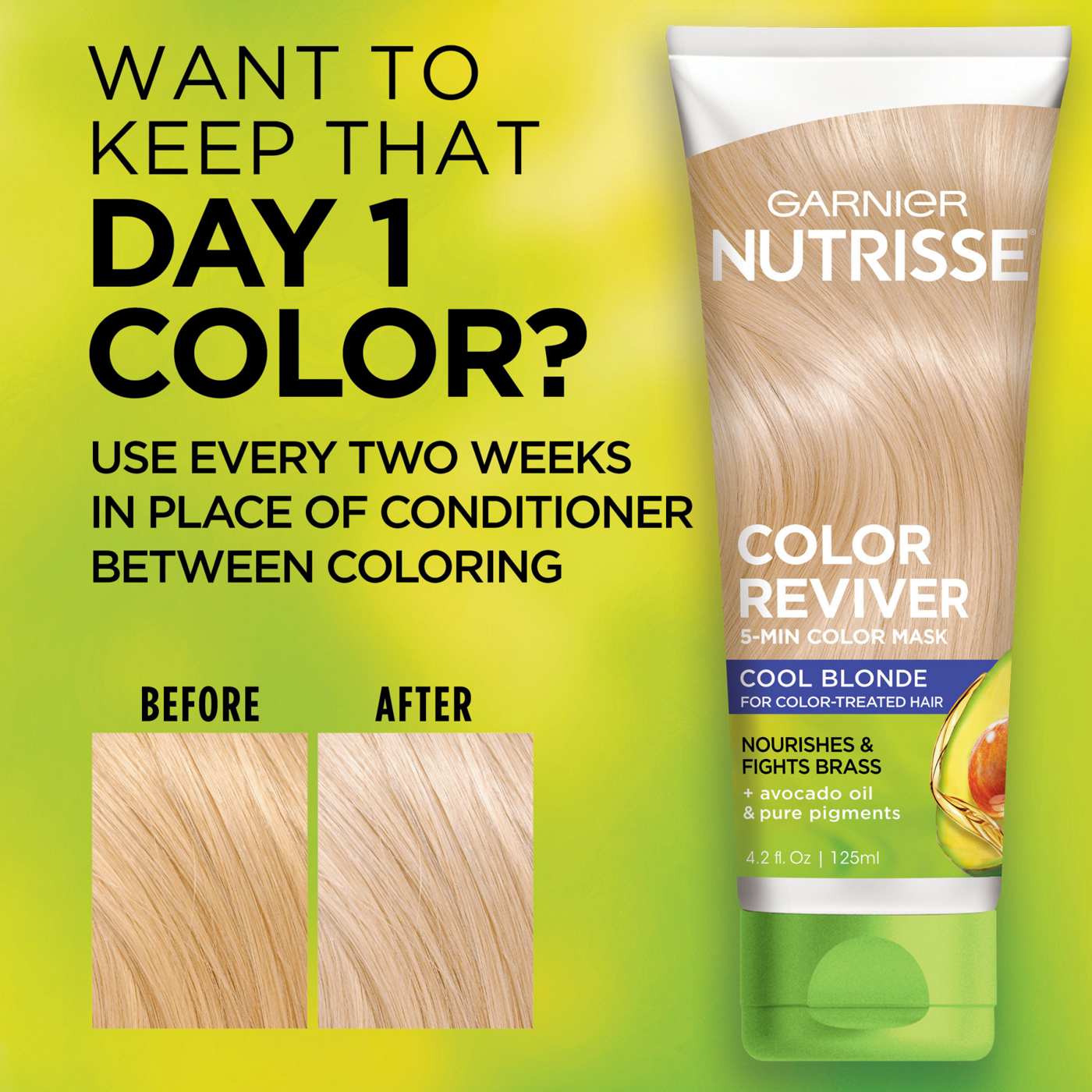 Garnier Nutrisse Color Reviver 5 Minute Nourishing Color Hair Mask Cool Blonde; image 5 of 6