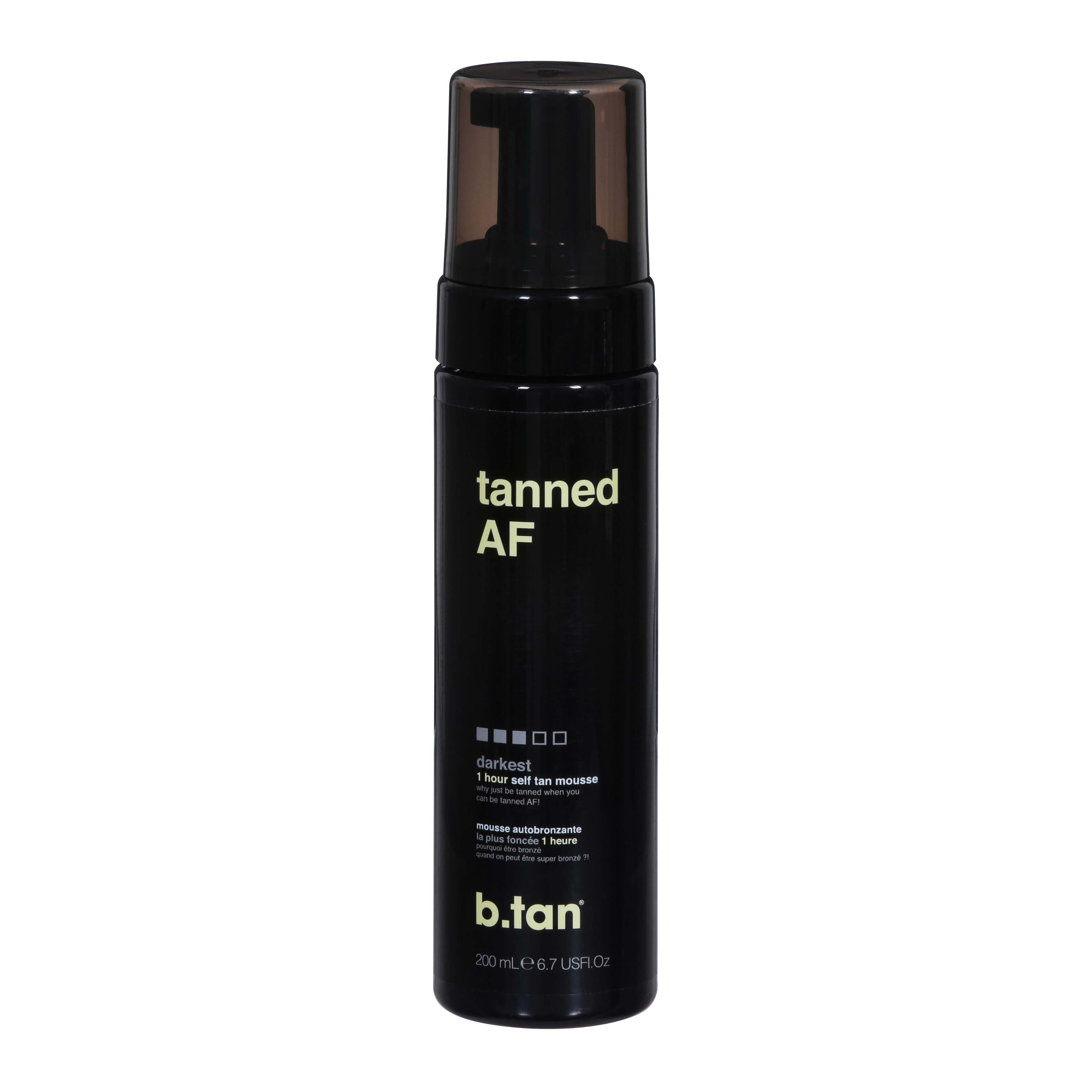 b.tan Tanned AF Darkest 1 Hour Self Tan Mousse Shop Bath & Skin Care