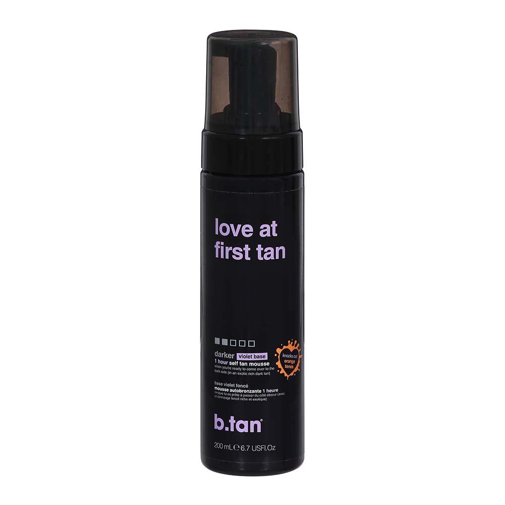 b.tan Love At First Tan Darker Violet Base 1 Hour Self Tan Mousse