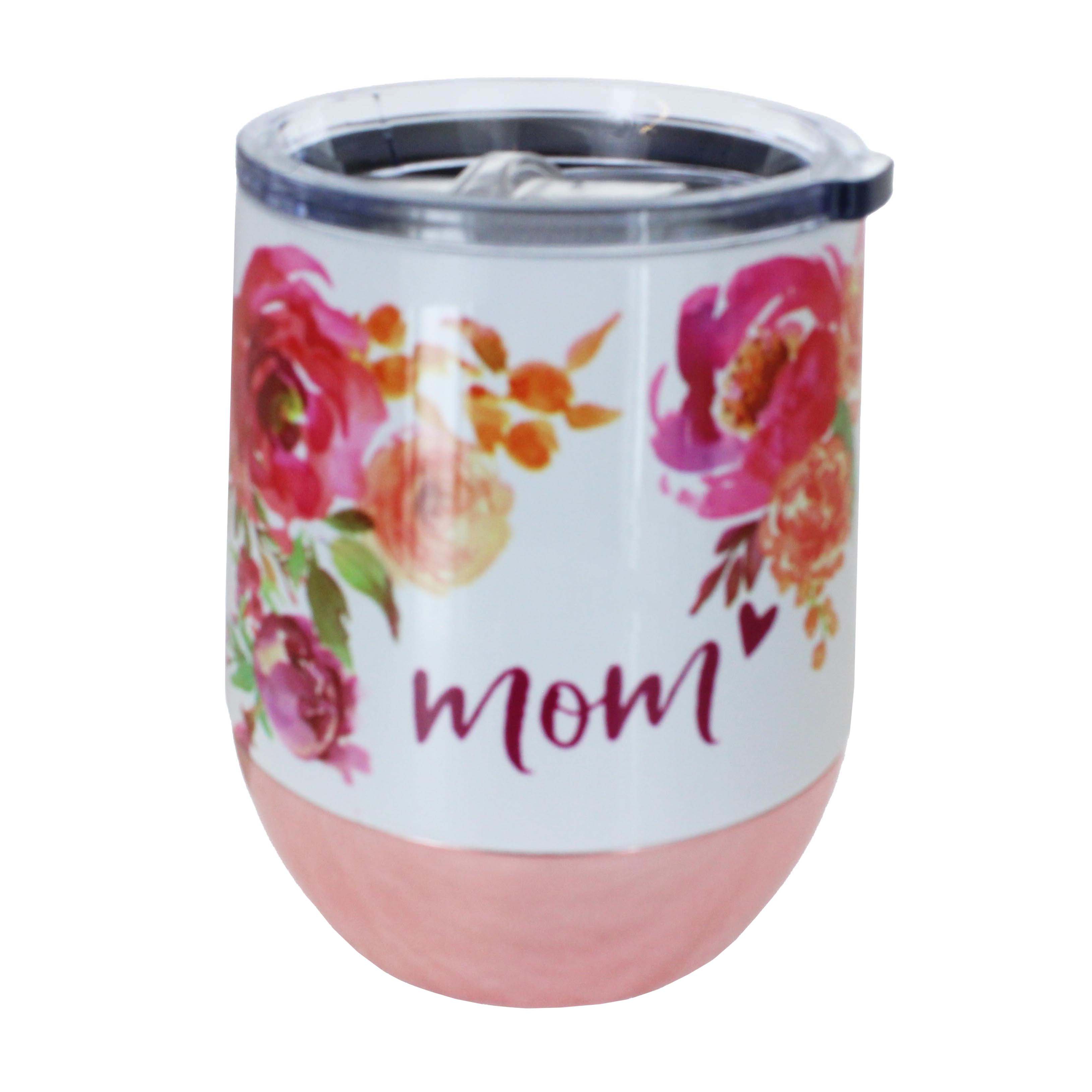 Haven & Key White Stainless Steel Mom Stemless Wine Tumbler Shop Cups