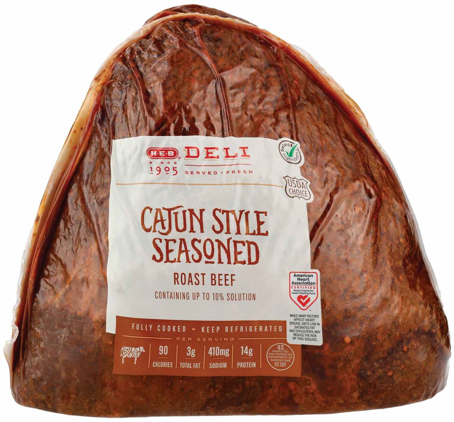HEB Deli Sliced CajunStyle Seasoned Roast Beef Shop Meat at HEB