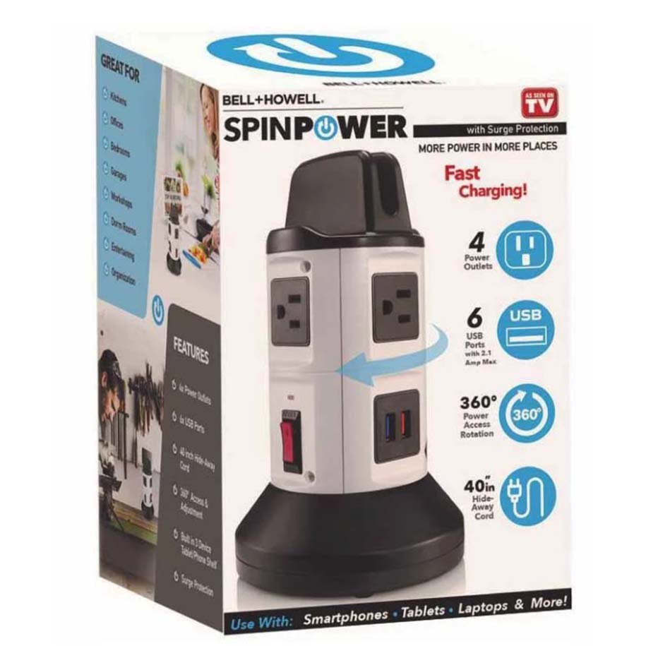 As Seen On TV Bell & Howell Spin Power Shop Extension Cords at HEB