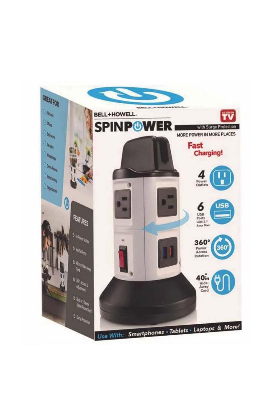 Bell + Howell Spin Power Charging Station with Surge Protectin; image 1 of 3