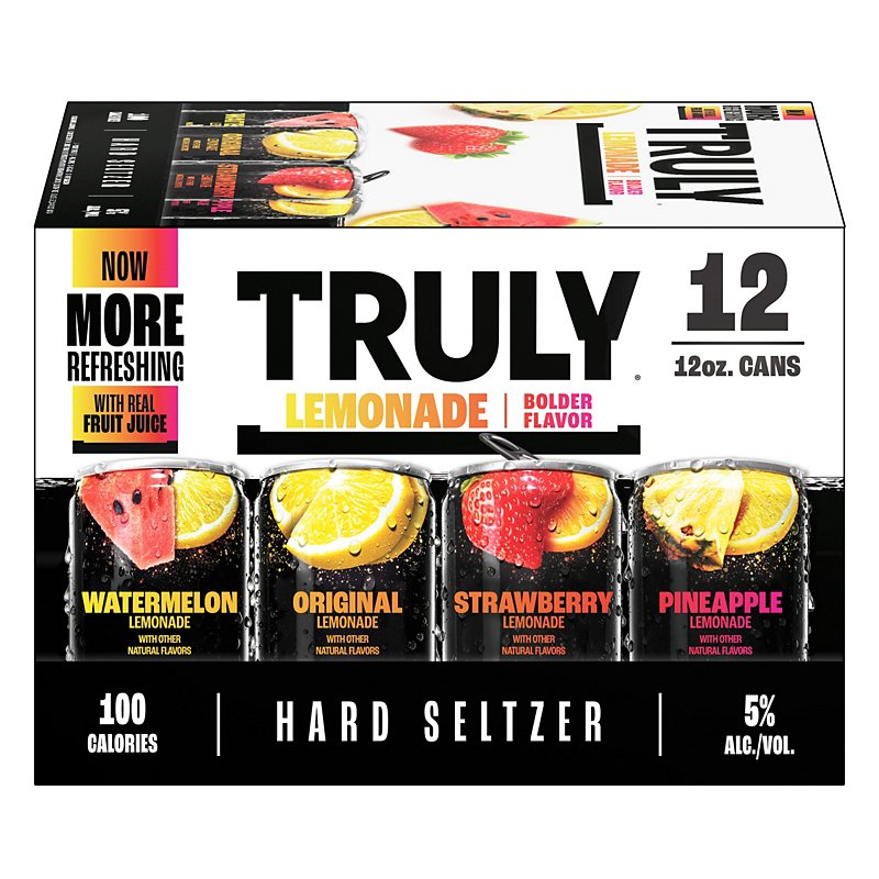 Truly Hard Seltzer Lemonade Variety Pack 12 oz Cans, 12 pk - Shop Beer