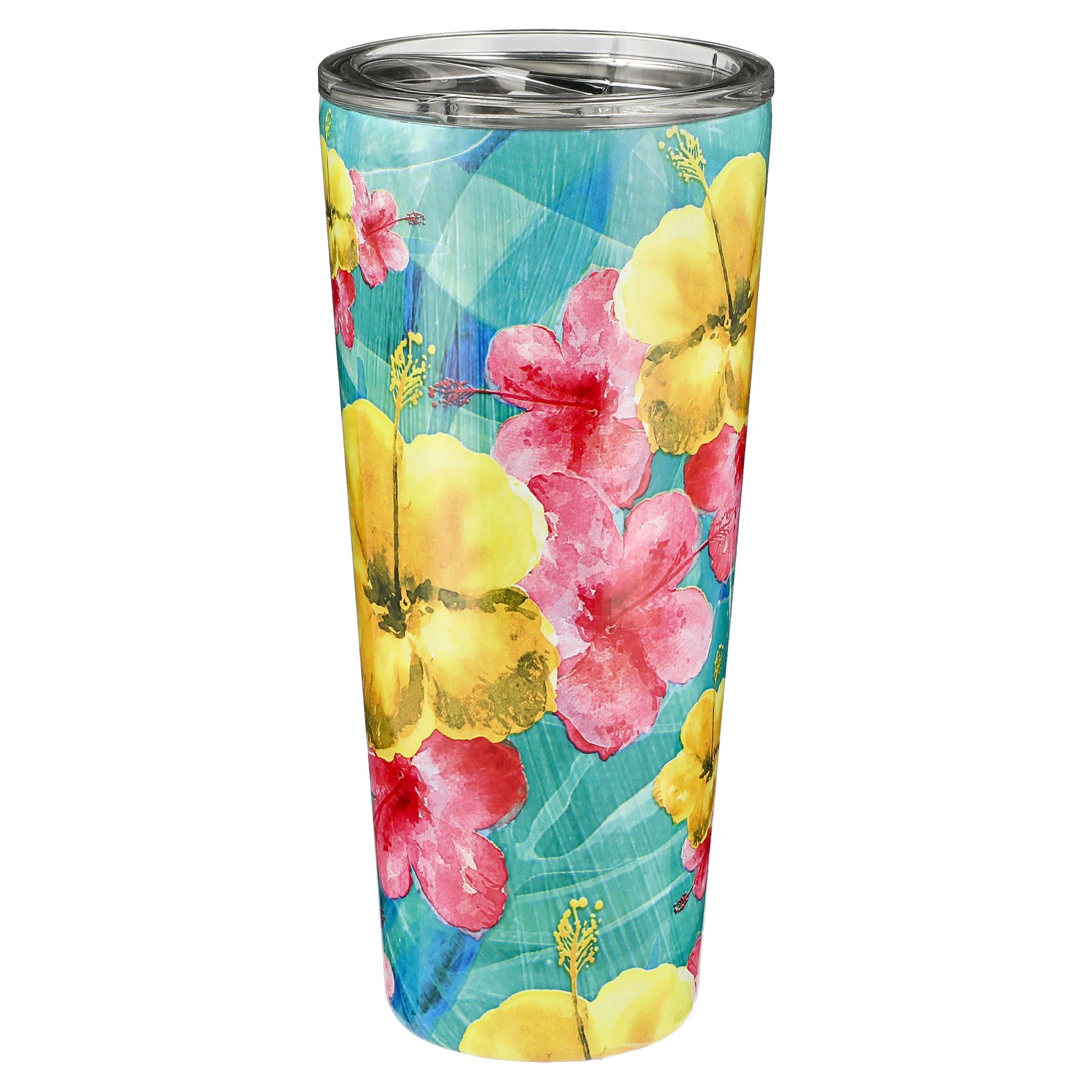 Haven & Key Hibiscus Stainless Steel Tumbler Shop Cups & Tumblers at