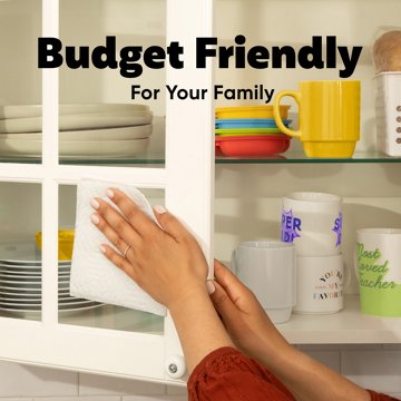 Bounty Essentials Select-A-Size White Paper Towels, 6 Double Rolls