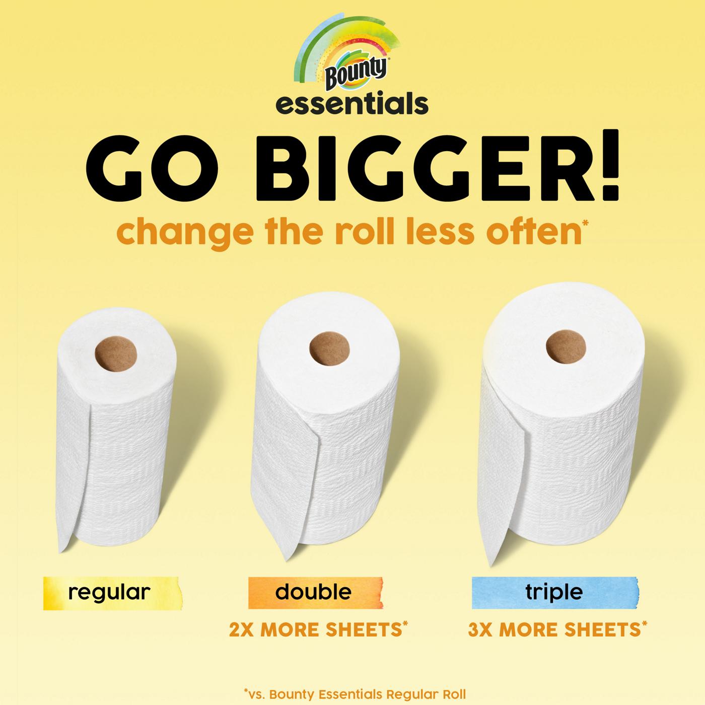 Bounty Essentials Select-A-Size White Paper Towels; image 4 of 12