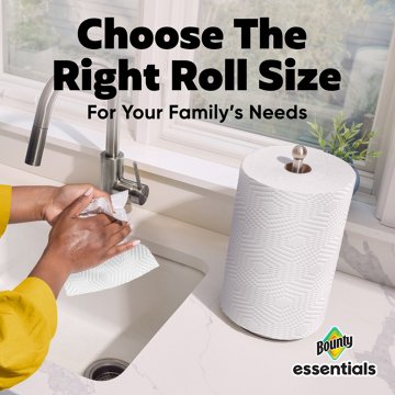 Bounty Essentials Select-A-Size White Paper Towels, 6 Double Rolls