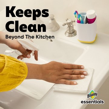 Bounty Essentials Select-A-Size White Paper Towels, 6 Double Rolls