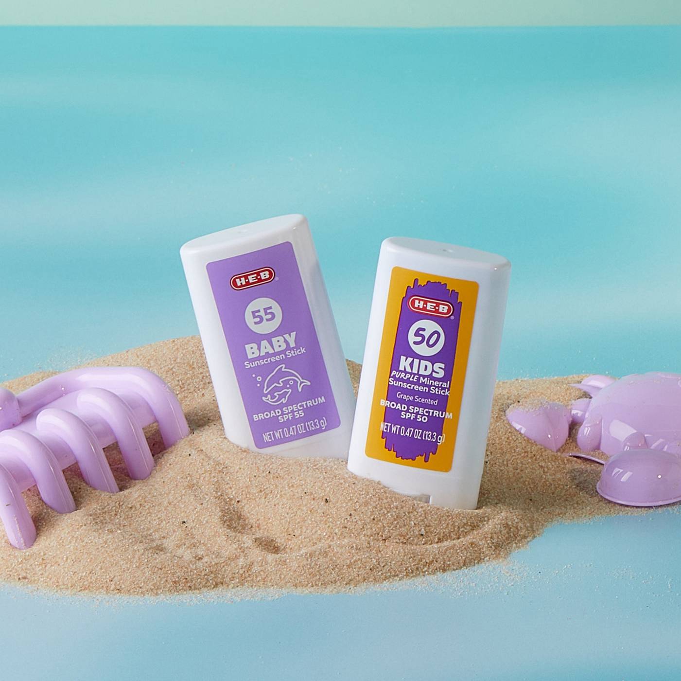 H-E-B Baby Broad Spectrum Sunscreen Stick – SPF 55; image 3 of 4