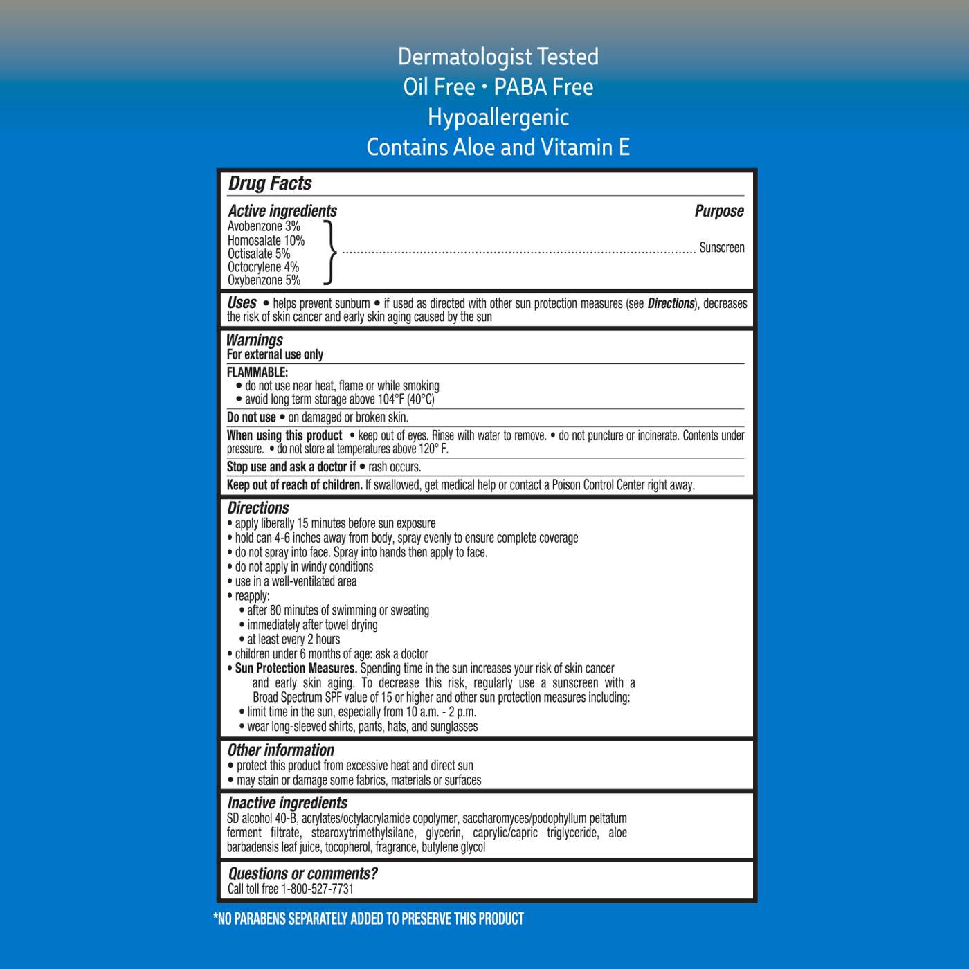 H-E-B Sport Broad Spectrum Sunscreen Spray – SPF 50; image 3 of 3