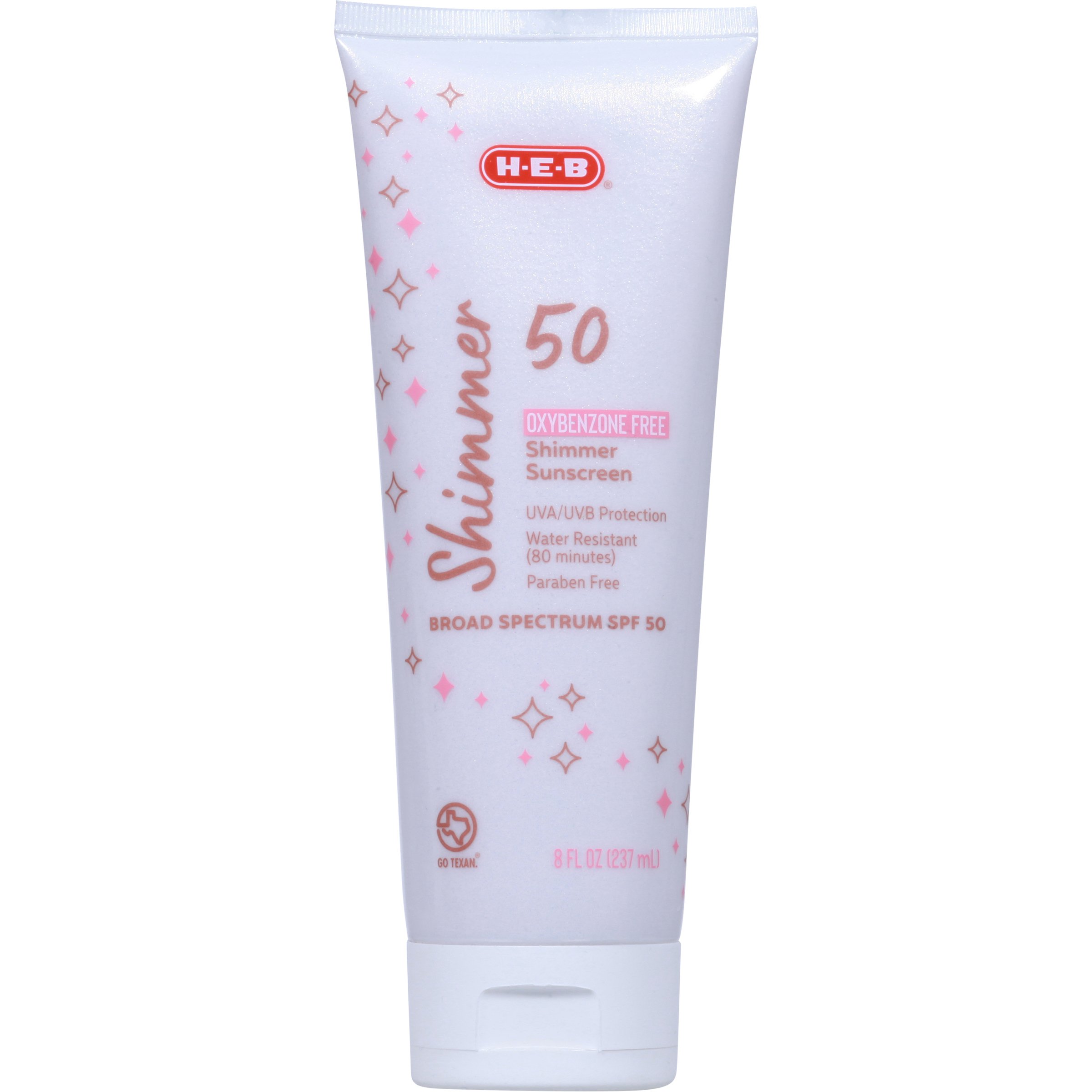 H-E-B Shimmer Oxybenzone Free Sunscreen Lotion – SPF 50