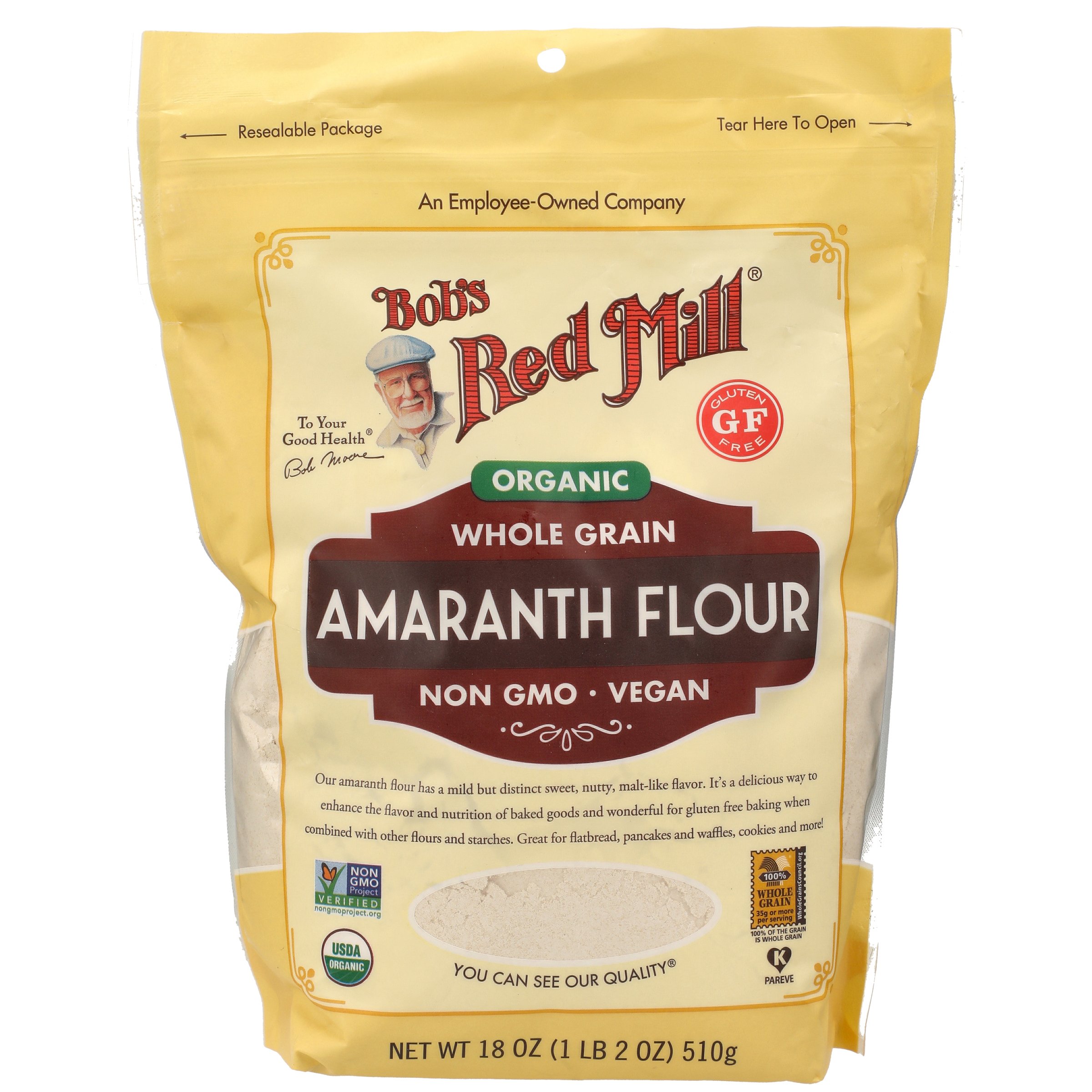 Bob's Red Mill Organic Whole Grain Amaranth Flour Shop Flour at HEB
