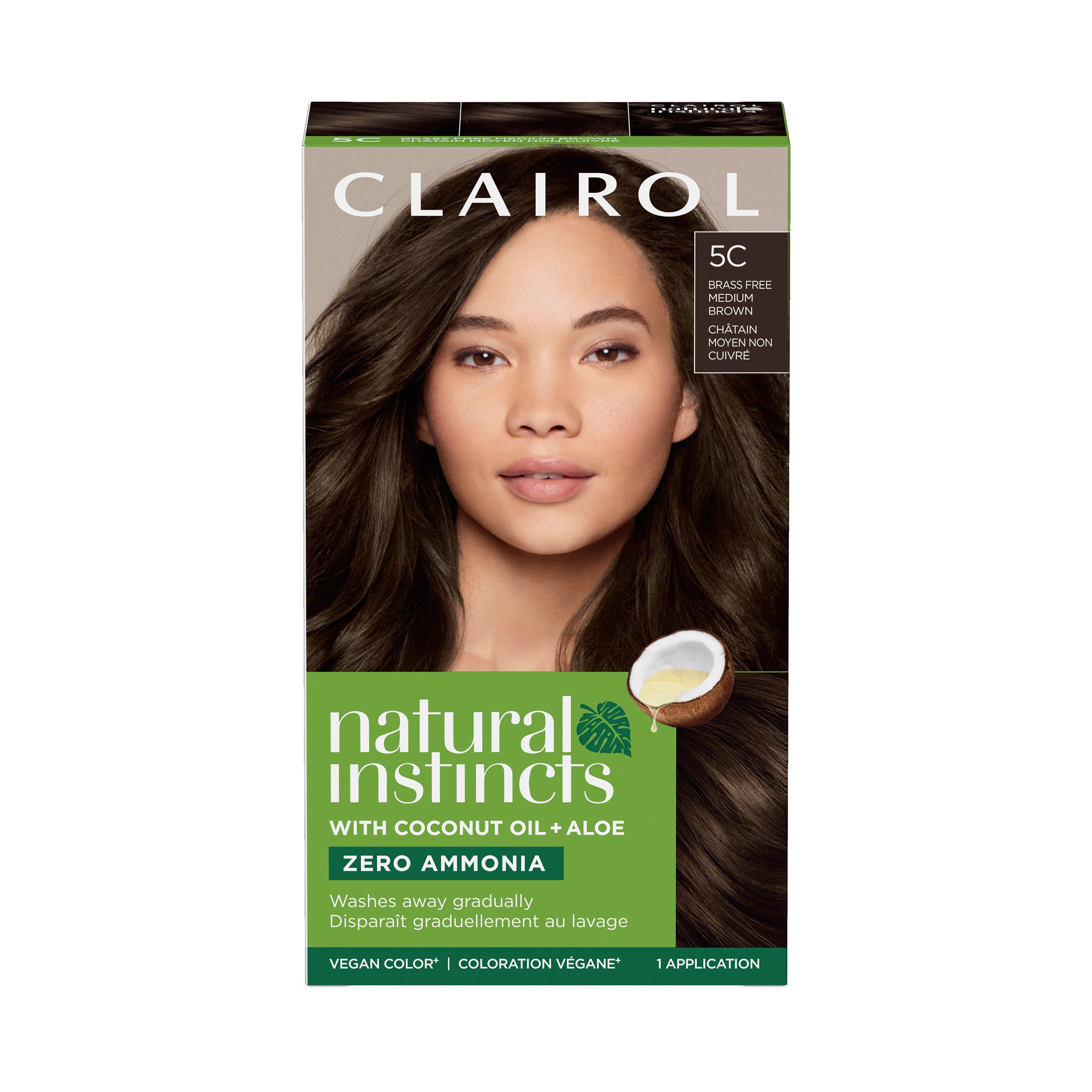 Clairol Natural Instincts Vegan Demi Permanent Hair Color 5C Brass