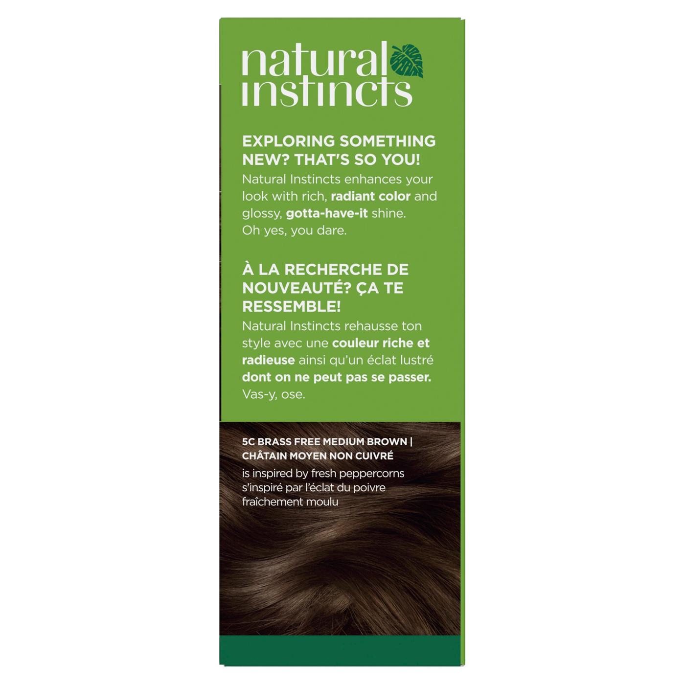Clairol Natural Instincts Vegan Demi-Permanent Hair Color - 5C Brass Free Med Brown; image 7 of 10
