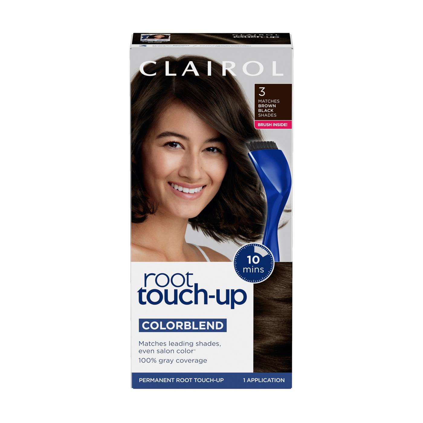 Clairol Nice 'N Easy Permanent Root Touch-Up Hair Color - 3 Brown Black; image 1 of 10