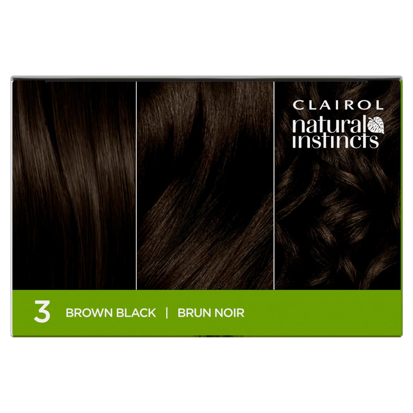 Clairol Natural Instincts Vegan Demi-Permanent Hair Color - 3 Brown Black; image 4 of 10