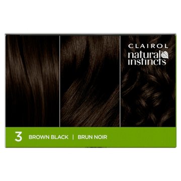 Clairol Natural Instincts Vegan Demi-Permanent Hair Color - 3 Brown Black