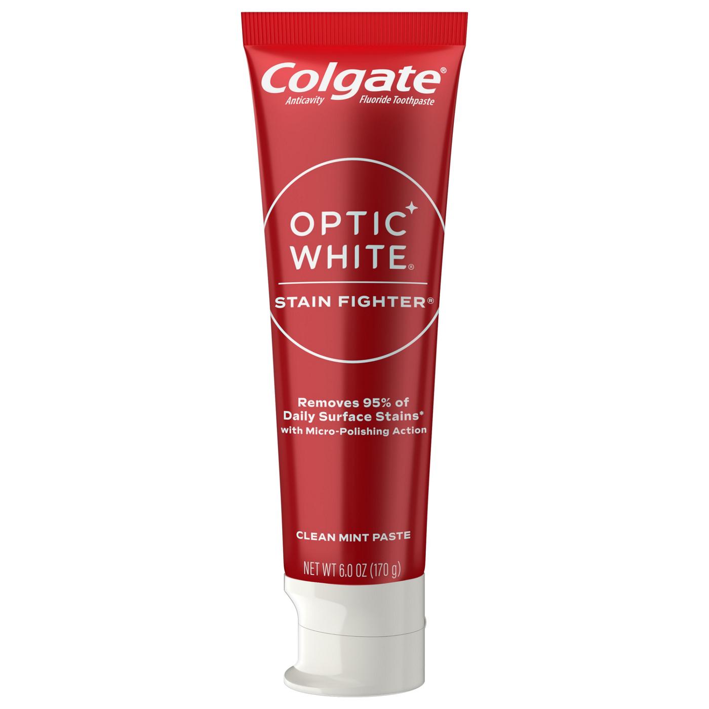 Colgate Optic White Anticavity Toothpaste - Clean Mint; image 6 of 10