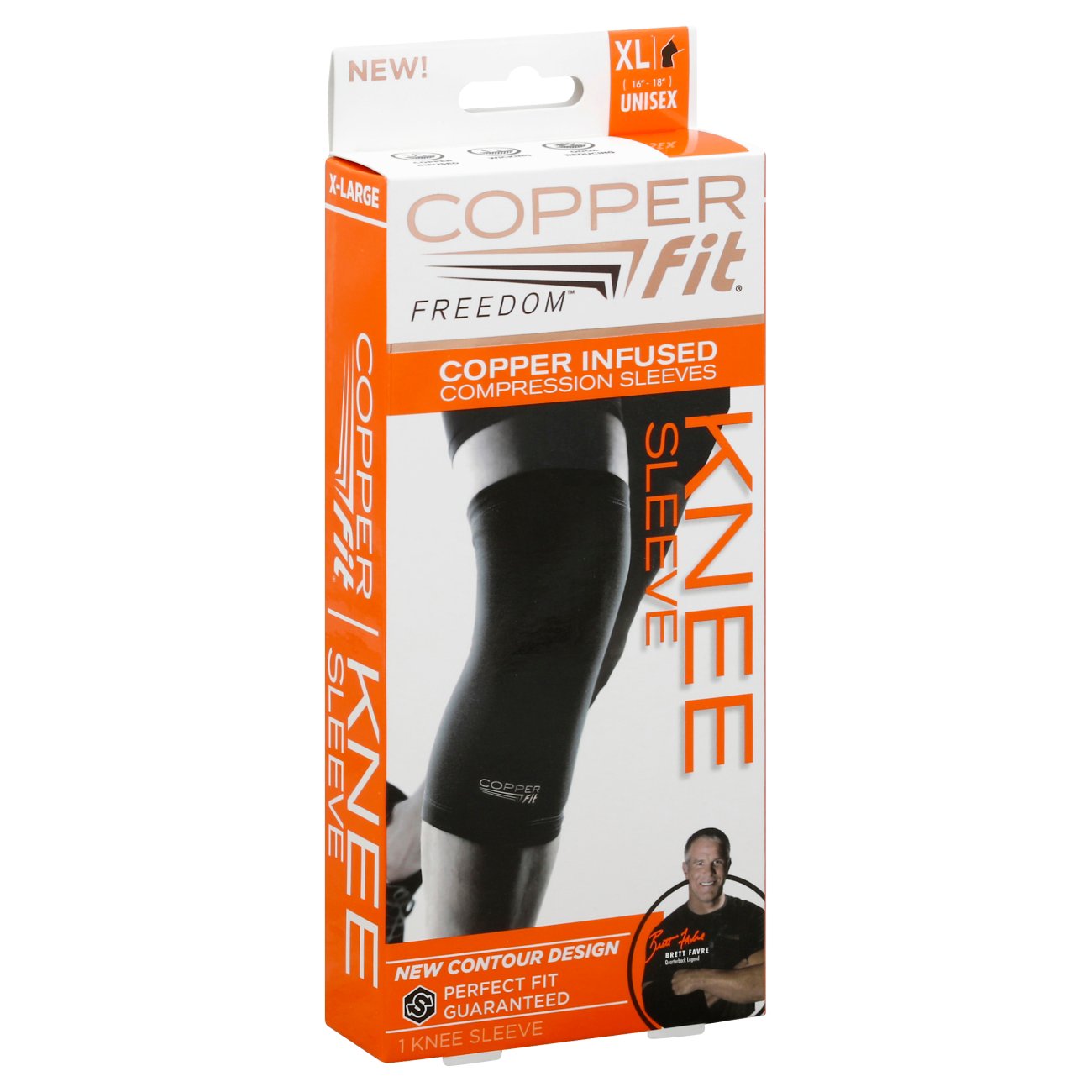 As Seen On TV Copper Fit Freedom Knee Sleeve XL Shop Sleeves & braces