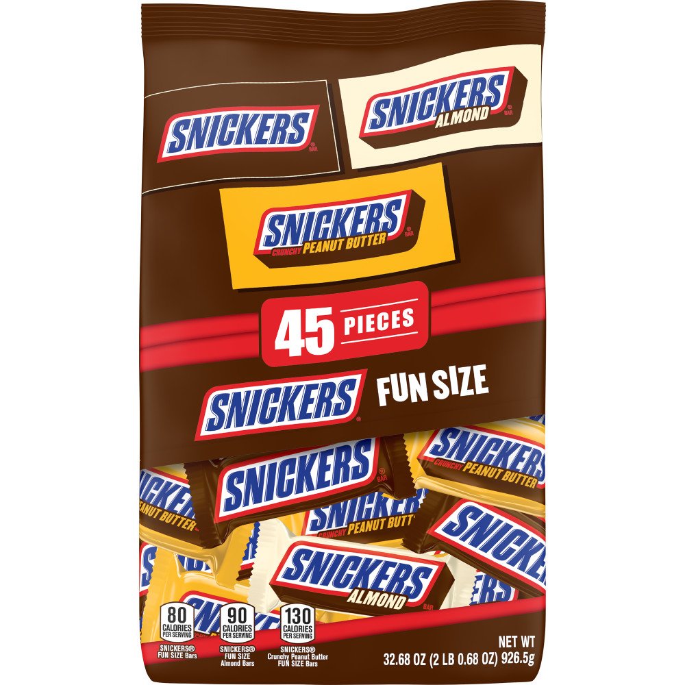 Snickers Chocolate Fun Size Candy Bars - Jumbo Bag - Shop Candy at H-E-B