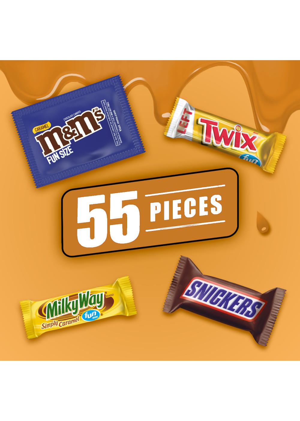 M&M's, Snickers & Twix Variety Pack Chocolate Candy Bars - 55 Pieces 
