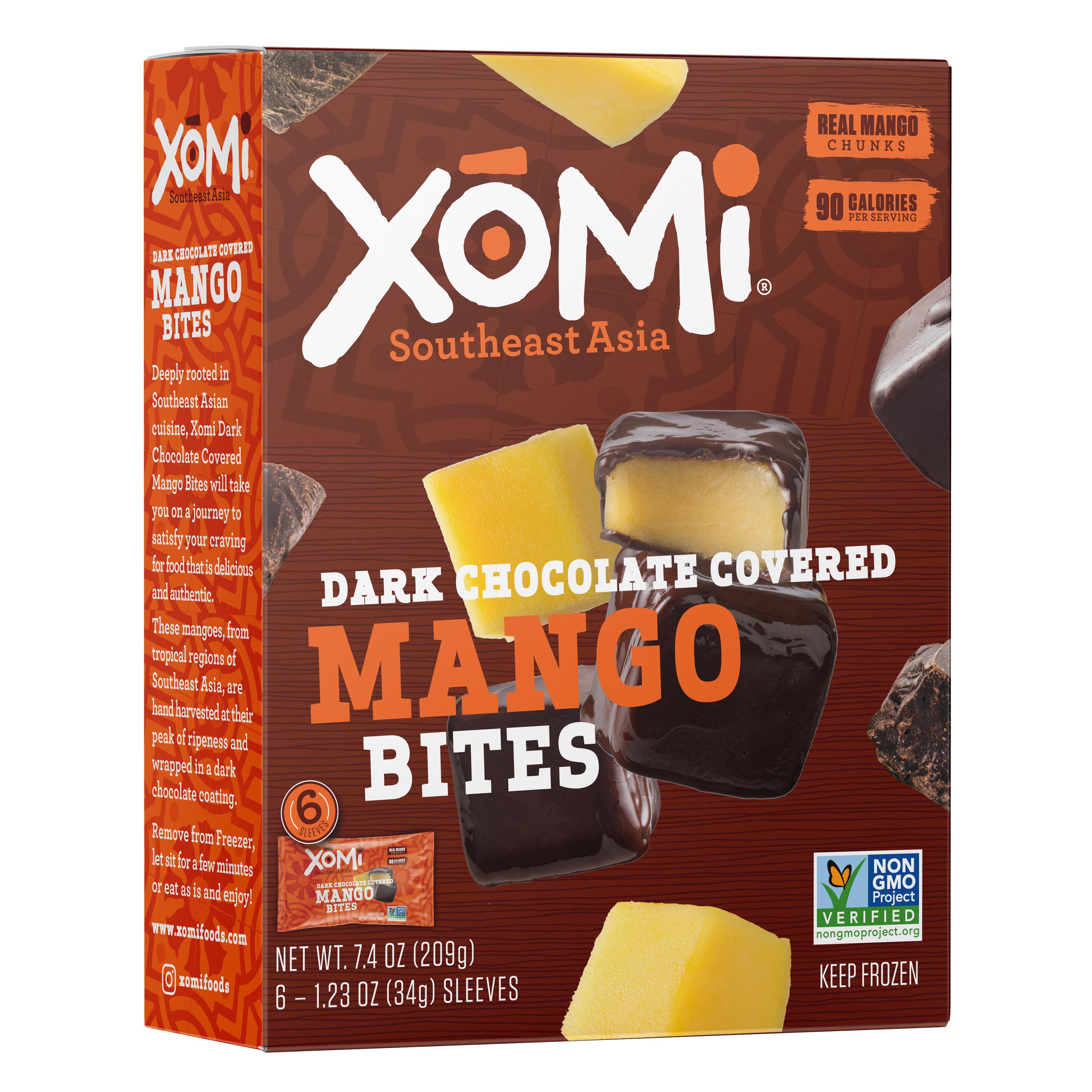 Xomi Dark Chocolate Covered Mango Bites Shop Bars & Pops at HEB