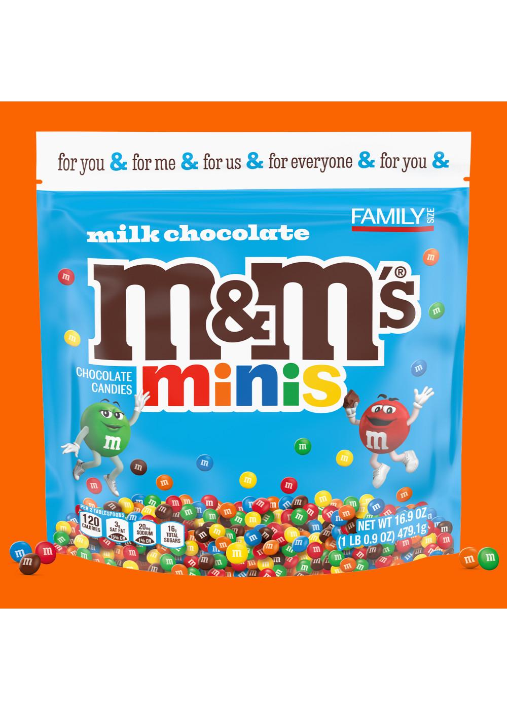 M&M'S Minis Milk Chocolate Candy - Family Size; image 6 of 7