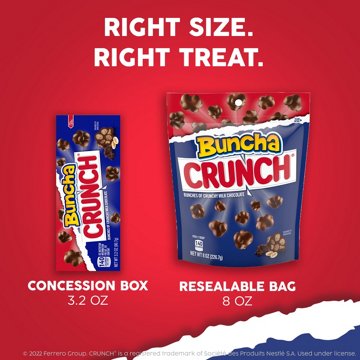 Buncha Crunch Milk Chocolate Candy, 8 oz