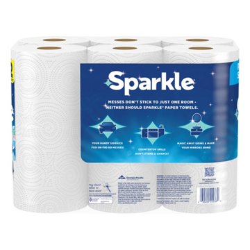 Sparkle Pick-A-Size Paper Towels, 6 Double Rolls