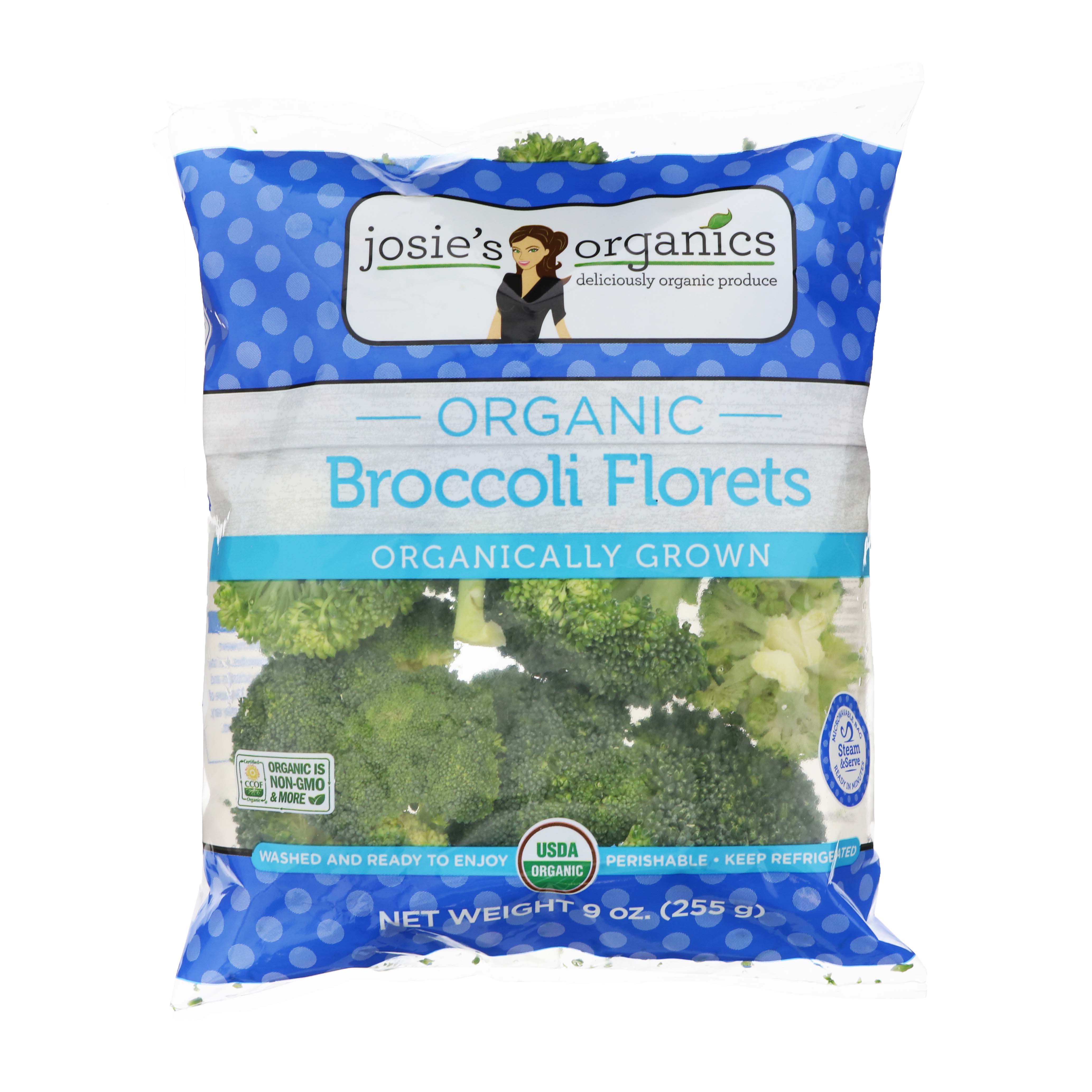 Josies Organics Broccoli Florets Shop Broccoli Cauliflower