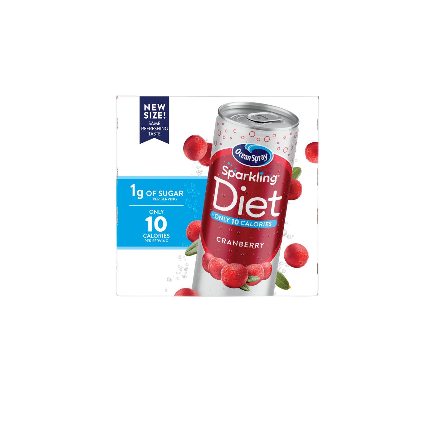 Ocean Spray Sparkling Diet Cranberry Juice Beverage 11.5 oz Cans; image 5 of 6