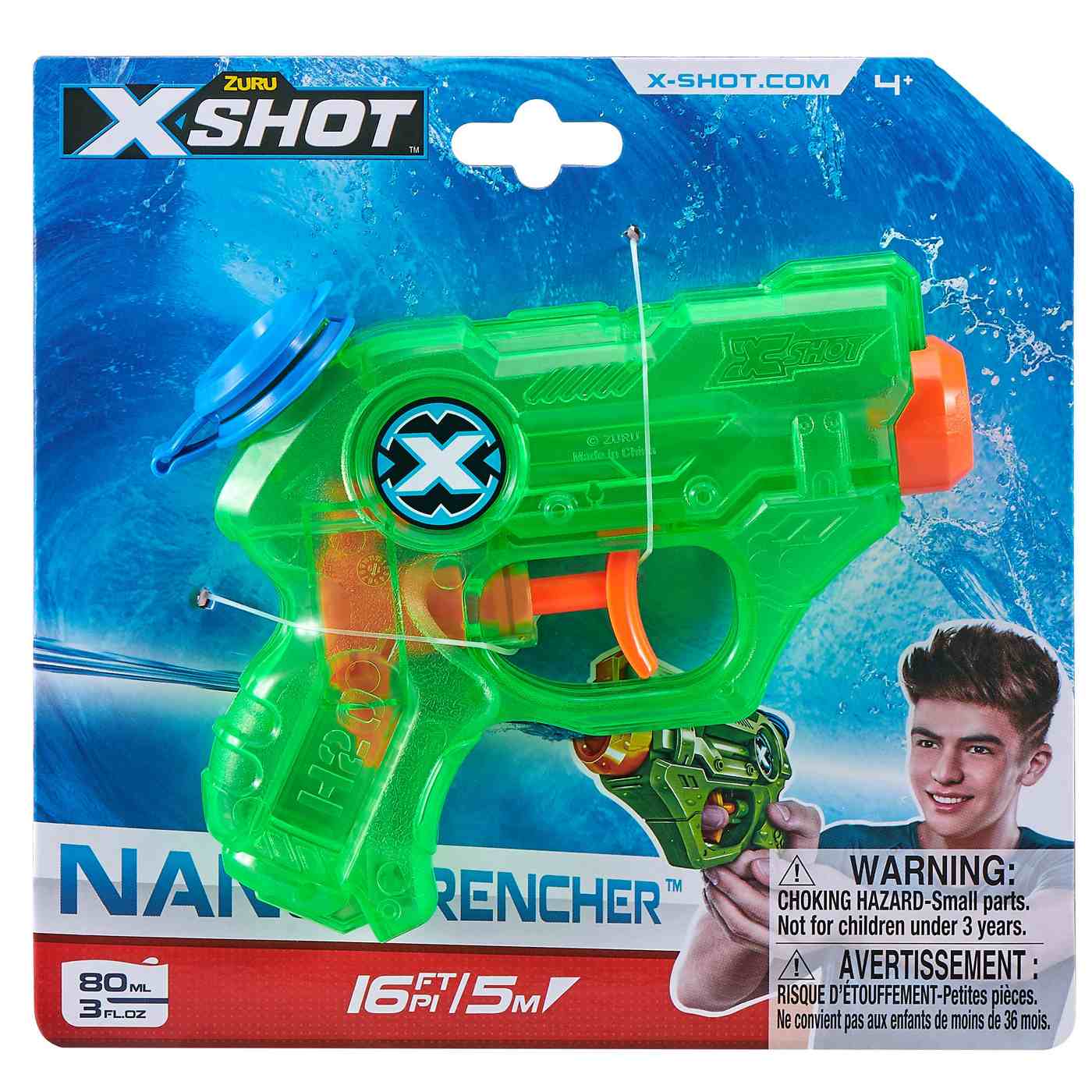 X-Shot by Zuru Water Warfare Nano Drencher, Assorted; image 2 of 3