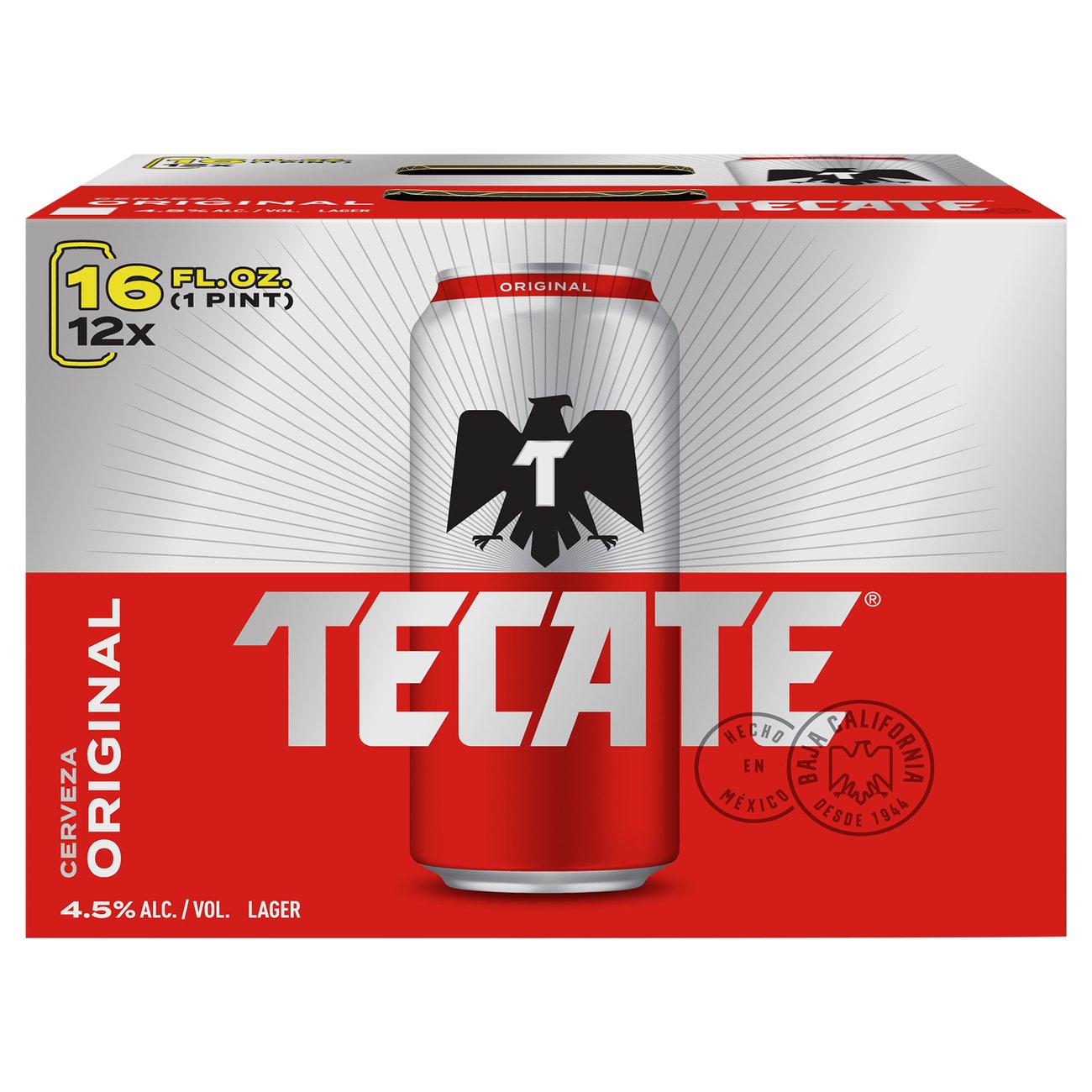 Tecate Original Lager Beer 16 oz Cans Shop Beer at HEB